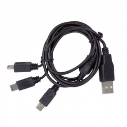 Cable - 1 USB a 3 mini B para carga de Xp