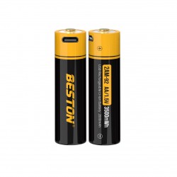 Pilas Recargables Beston AA USB 2 Unidades