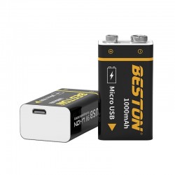 Pila Recargable Beston USB 9V