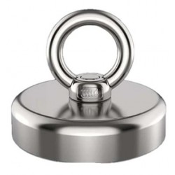 Imán de Neodimio con anillo 160 Kgr