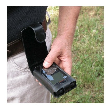 Funda de cuero negro para el XP DEUS