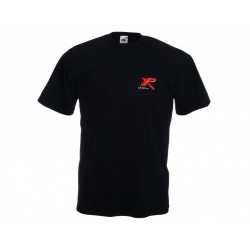 Camiseta negra Xp manga corta en algodón