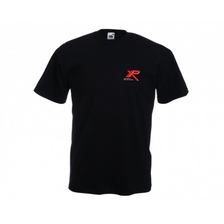 Camiseta negra Xp manga corta en algodón