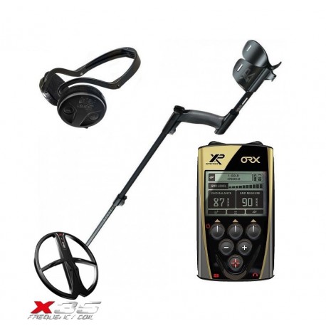 Detector de metales XP ORX con plato X35 y auriculares inalámbricos WS Audio