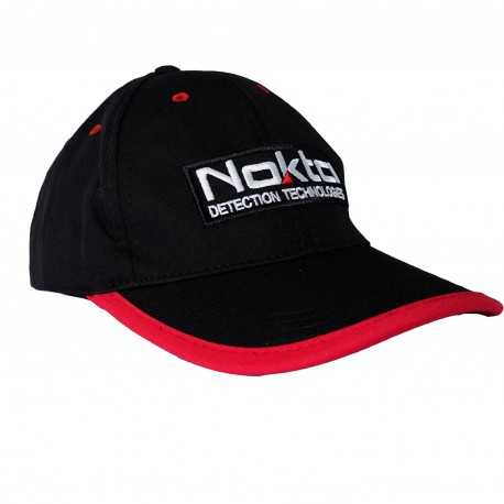Gorra NOKTA negra con reborde rojo