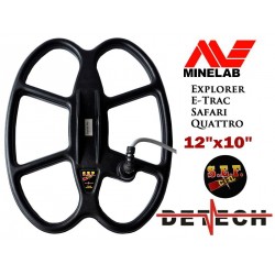 Plato DETECH SEF 12X10 " Minelab Explorer, ETrac, Quattro y Safari