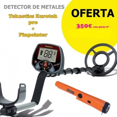 Oferta Detector de metales Teknetics Eurotek Pro + Pinpointer